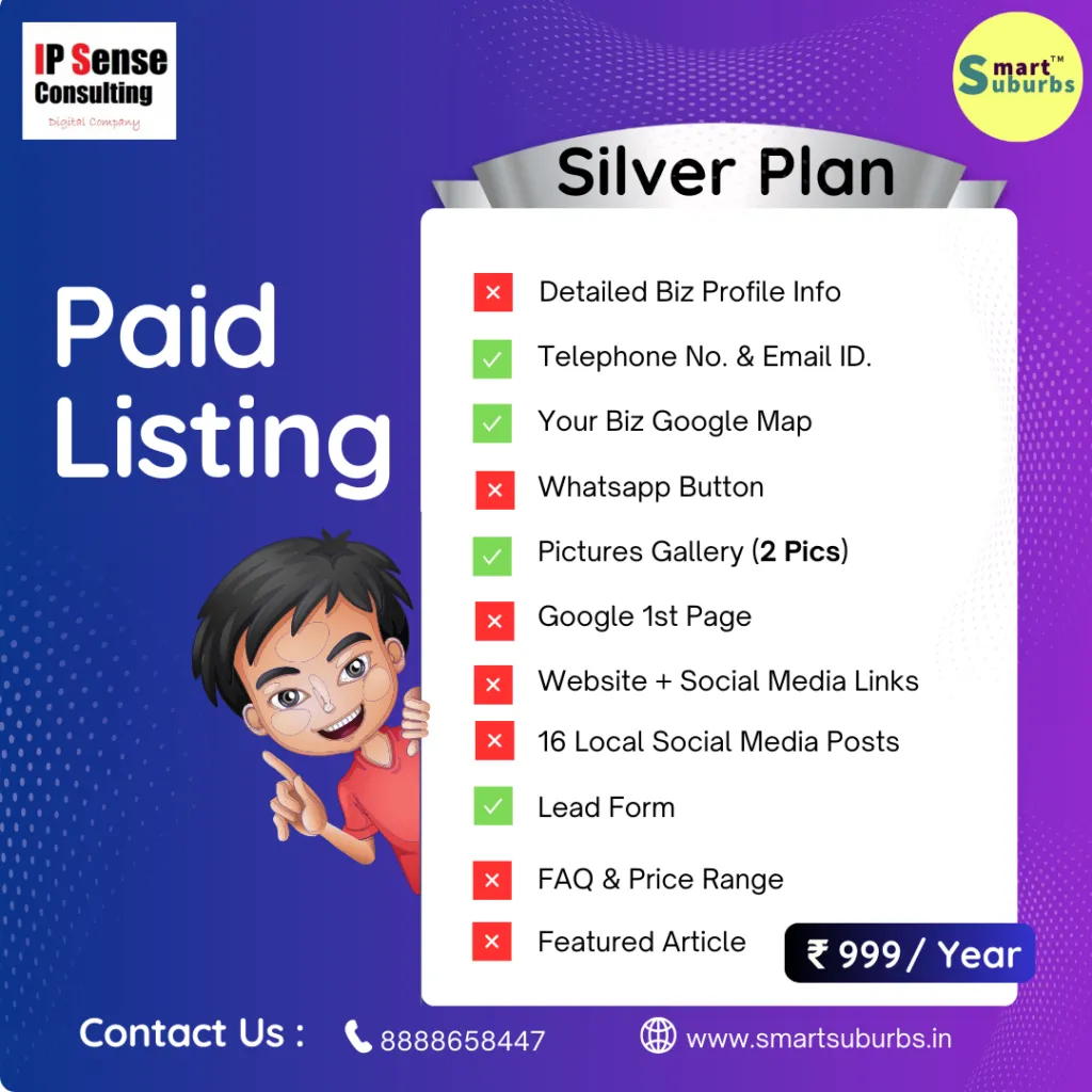 Sangvi Business Directory , Silver plan in just 999/- per year, best digital marketing agency in pune and mumbai